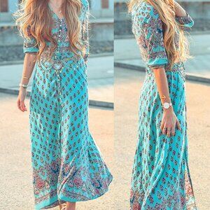 Have one to sell? Sell now  Share Women's Lady Boho Kimono Sleeve Floral Long Ma